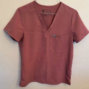 Figs Women’s Catarina Scrub Top in Mauve